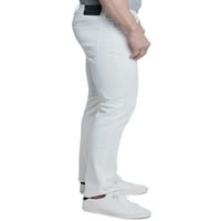 Női nadrág, női nyári alkalmi Szexi Láb nyújtás középső derék szakadt farmer Jean rövidnadrág Kék XL